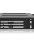 Slick Eight Pack 2.5 Inch SATA SAS Drive Mount For 5.25 Bay Tool Free Mobile Rack showcasing simple side view design.