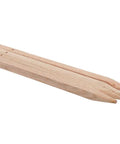 American Oak Landscape Stakes Seven Eighths Inch Wide By Seven Eighths Inch Thick Four Pack Ready Holed For Rope Zip Ties Or Twine, angled view