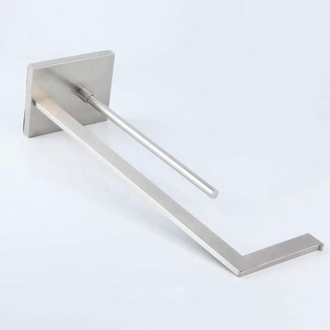 Free Standing Toilet Paper Holder With Reserve, SUS 304 Stainless Steel Floor Stand Tissue Roll Holder, Brushed Finish Lavatory