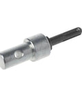 Round Shank Drill Bit Adapter With Two Slots For Arbor Connector showcasing steel construction, quick swap design.