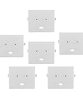 Pro Grade Heavy Duty Steel Industrial Sewing Machine Slide Plates Bobbin Cover Replacement For Flatbed Computerized Machines Spare Parts For Garment Factories And Bulk Textile Work, 6-piece set