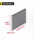 Premium Carbon Vane Set For Becker VT 4.4 Pump 32x16x3mm 901387 WN124-219 side view with dimensions and logo