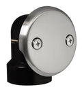 Dang Tight Fit Tip Toe Bathtub Drain Plug For SCH 40 Abs Lines with satin nickel finish and visible brass screws.