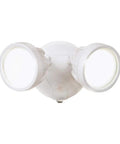 Outdoor Security Flood Light Twin Head LED Dusk To Dawn 1600 Lumens White with durable die-cast aluminum housing