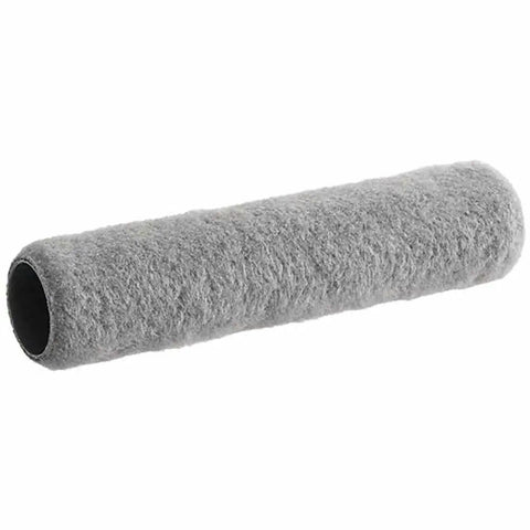 Badass 72 Pack of 18 Inch by Quarter Inch Nap Epoxy Glide Roller Covers with Dark Gray Shed Resistant Fabric for Urethanes and Heavy Duty Pro Results that Slay Smoother Than Butter with Green Double Thick Core Shed Proof Performance, single gray roller cover.