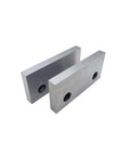 Precision Ground Milling Vise Jaws Pair Fits Kurt Gmt Style Machines Six Inch Height upgrade, heavy duty alloy steel jaws with holes.
