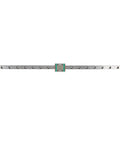 Compact 12mm Wide Linear Rail Guide With Four Point Contact Block Precision Linear Motion System With Lubrication, 450mm Length