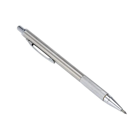 Top Shelf Diamond Tipped Engraving Pen For Glass And Metal With Killer Precision Scriber Tool in silver finish.