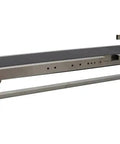 Desktop PVC Conveyor Belt System With Adjustable Speed For Industrial Transport Guardrail 59 Inch Long And 7.8 Inch Wide Black Belt 110V Stainless Steel Frame Pro Grade Heavy Duty Anti Wear Heat Oil Resistant
