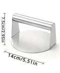 Hamburger Press For Smash Burgers, Stainless Steel Nonstick Smasher Patty Maker For Flat Top Griddle, Round 5.5 Inch