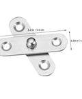Heavy Duty Stainless Steel Pivot Door Hinges 12-Piece Set For Hidden Doors Smooth And Quiet Opening And Closing Silver Finish Ideal For Home Or Office Use product detail view