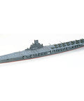 1/700 Japanese Aircraft Carrier Taiho Waterline Model Kit with detailed flight deck and navy gray finish