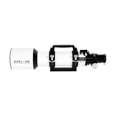 102mm Apochromatic Triplet Refractor Telescope With Air Spaced Optics For Ultra High Contrast Views And Astrophotography, side view
