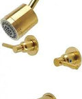 Concord Tub And Shower Faucet In Brushed Brass Built To Last Heavy Duty Brass And Zinc Alloy Wall Mount Washerless Cartridge