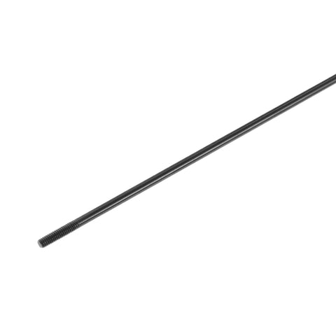 Close-up of a single 13G steel spoke from the 40 Pcs Bicycle Steel Spokes 13G 200mm Length With Nipples Wheel Spoke Kit For Most Bikes.