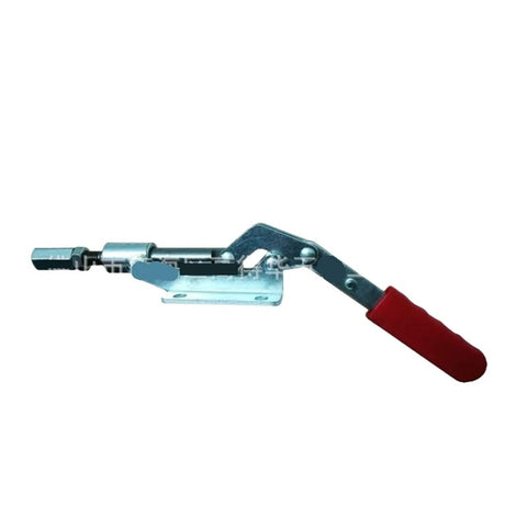 Heavy Duty Push Pull Quick Toggle Clamp Delivering Robust Grip For Welding And Woodworking Sites With Workshop Bench Fixtures And Fast Release Mechanism Built Tough For Daily Shop Grind, side view.