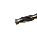 Knockout 29 Piece Drill Bit Set Featuring Jobber Length 135 Degree Split Point Tips With Black And Gold Titanium Coating close-up of bit