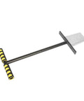 Stainless Steel Soil Sampler Probe T Type Test Kit With Chamfered Sampling Head for lawn, garden, golf course, and farm use, side view.