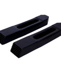Close-up of tool steel clamps from 58 Piece T Slot Clamping Kit For Milling Machines With Seven Sixteenths T Slot And Three Eighths Inch Threaded Stud Hold Down Clamp Set Heavy Duty Beefy Tool Steel Machinist Kit With Durable Storage Case