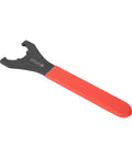 Premium High Carbon Steel Clamping Nut Wrench For ER32 Collet Chuck Spanner with red ergonomic handle detail.