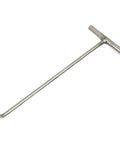 Versatile Manhole Hook Tool With T Shape Grip Lifter and Puller for manhole covers, storm drains, septic lids, stainless steel