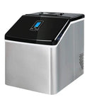 Game Changing Countertop Ice Cube Maker Pushing Fifty Five Lbs Of Clear Ice Daily with a LCD screen and sleek stainless steel design.