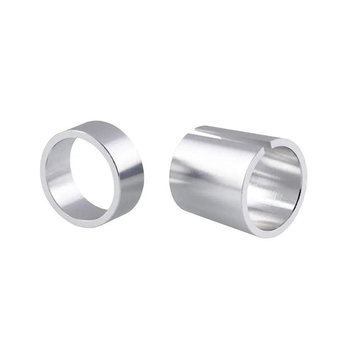 One Inch Tapered Drive Clutch Shaft Adapter For Gas Golf Carts That Slides Straight Onto Predator And GX200 Blocks, silver finish.