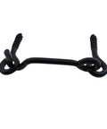 2 Inch Heavy Duty Iron Hook And Eye Latch Set In Black For Barn Doors Sliding Doors Windows Cabins Sheds And Interior Doors Easy One Step Installation With Screws 10 Pieces Durable Construction For Reliable Security On Lightweight To Heavy Doors