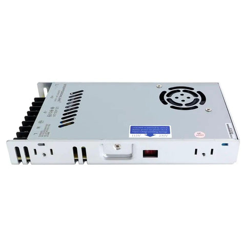Beefy 400W 24V 16.6A Switching Power Supply For Stepper Motors And CNC Router Kits 115V And 230V Dual Input, side view