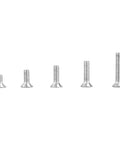 Must Have M3 Flat Head Socket Cap Screws Set In 6mm, 8mm, 10mm, 12mm, And 16mm, Countersunk Bolts With Allen Drive, Bright Finish