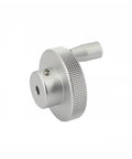 Knurled Aluminum Handwheel Adjustable For Precision Machine Tool Operation Featuring 80Mm Outer Diameter And 12mm Center Hole Bore With Secure Slip Resistant Grip For Smooth Rocker Control, 80mm aluminum handwheel with rocker handle and 12mm bore