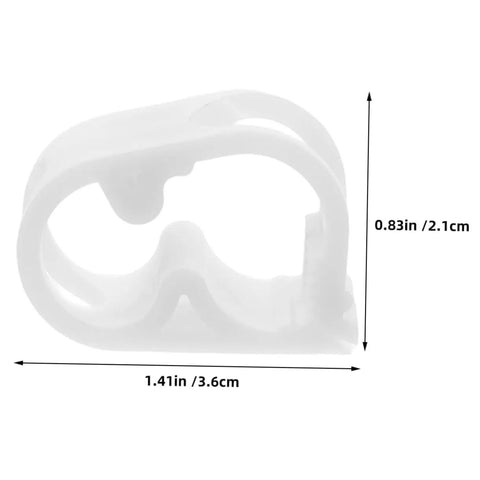 20 Adjustable Flow Control Clips For Tubes Plastic Hose Clamps with size dimensions for precise liquid regulation