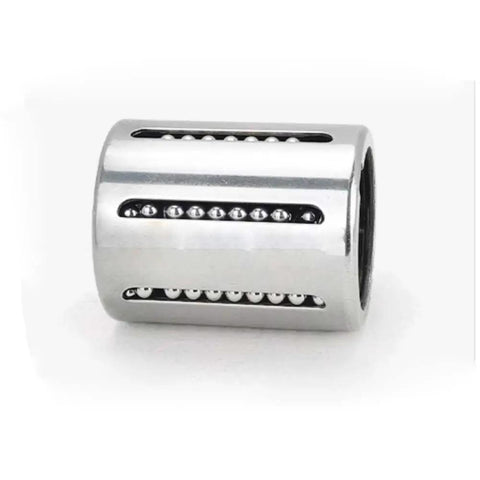 Beefy Pro Grade CNC Router Linear Motion Sealed Bushing Ball Bearing 12x19x28mm For Smooth Glide And Tight Tolerances, Bearing Steel Shell With Nylon Holder, Low Friction, Durable High Performance Component. Silver 12x19x28mm bearing steel linear bushing