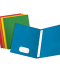 Two Pocket Folders With Fasteners In Assorted Colors For Letter Size 25 Per Box Built In Two Prong Fasteners To Hold Three Hole Punched Sheets