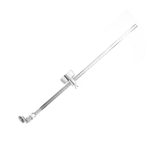 Pro Grade Torch Circle Guide Roller For Welding And Plasma Cutting Tools, stainless steel, 50cm arm, magnetic base, ruler detail