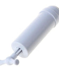 Handheld Vacuum Sealer For Food Storage Bags With T-Style Manual Pump, compact white air removal tool for easy food sealing.