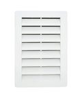 12 By 18 Inch Rectangle Gable Vent With Screen In White, Two Piece Construction, Heavy Duty Polypropylene, Removable Front Face