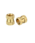200 Pcs Brass Knurled Threaded Insert Nuts M3 X 5mm Length 4mm Outer Diameter Embedment Fasteners For Wood Plastic And Metal