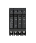 Front view of quad circuit breaker single unit 20A/1P + 40A/2P + 20A/1P, 120/240 VAC, 10 kAIC, plug-in mount