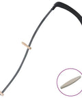 Heavy Duty 57.1 Inch Steel Grass Sickle Scythe With Wooden Handle And Grinding Stone For Lawn And Garden Efficient Tool To Clear Weeds Grass Crops And Brush On Farm Or Yard Work displayed at an angle
