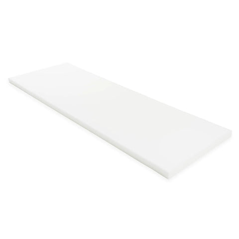 2 Inch Thick Upholstery Foam Cushion 24 Inch Wide by 72 Inch Long 43ILD Firm Made in USA CertiPUR Certified Density 1.8
