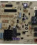 Furnace Control Board Replacement Kit Single Stage For Reliable Home Heating, top view of electrical components and circuit board