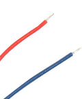 Close-up of red and blue wires from 5Pcs Mini Coreless Motors 4Mm X 8Mm, 4.5V 0.12A 0.12W, Up To 32250RPM, Low Noise Start, Dope Micro Motors