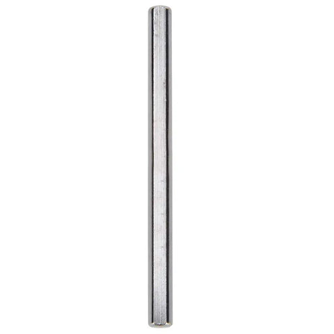 Stainless Steel Rod Axle Set for Industrial Robots 6 Pieces 80x6mm D Shaped Ground Precision, close-up of a single rod axle