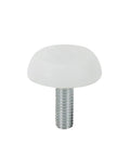 Total Game Changer Wobble Killer Set Of 16 White M6 Screw Furniture Levelers, heavy duty white adjustable glide pad.