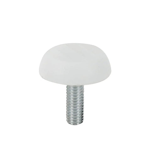 Total Game Changer Wobble Killer Set Of 16 White M6 Screw Furniture Levelers, heavy duty white adjustable glide pad.