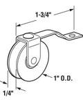 Diagram of Stainless Steel Screen Door Tension Spring With Roller Wheels Smooth Glide 1 Inch Diameter Sliding Door Rollers