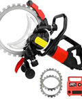 Heavy Duty 16 Inch Wet Saw With Intelligent Water Pump And Dust Control Gear For Concrete Stone And Rebar Walls Electric Groove Machine.