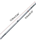 Metal rod attachment for Portable Metal Cutting Double Head Nibbler Saw Cutter Drill Tool C90A Silver, shows dimensions in centimeters.