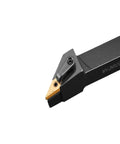 Check Out This Badass Indexable Carbide Lathe Tool MVJNR2020K16 For Serious External Turning. Close-up view showing the cutting edge and alloy design.
